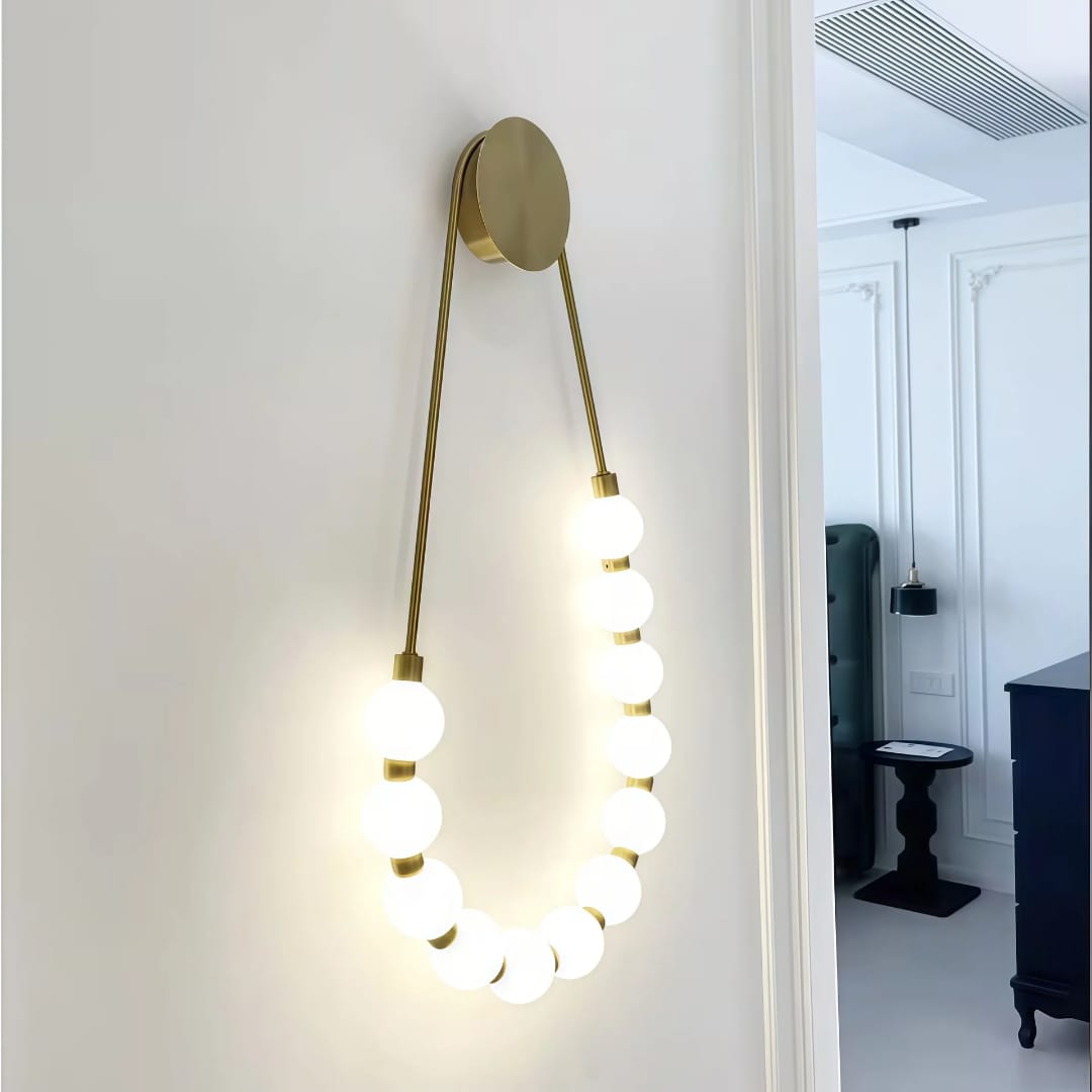 Aurora Bead Loop Wall Light