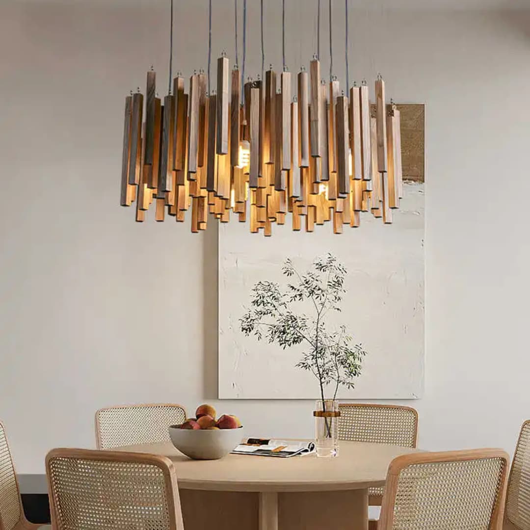 The Cascade Wooden Chandelier