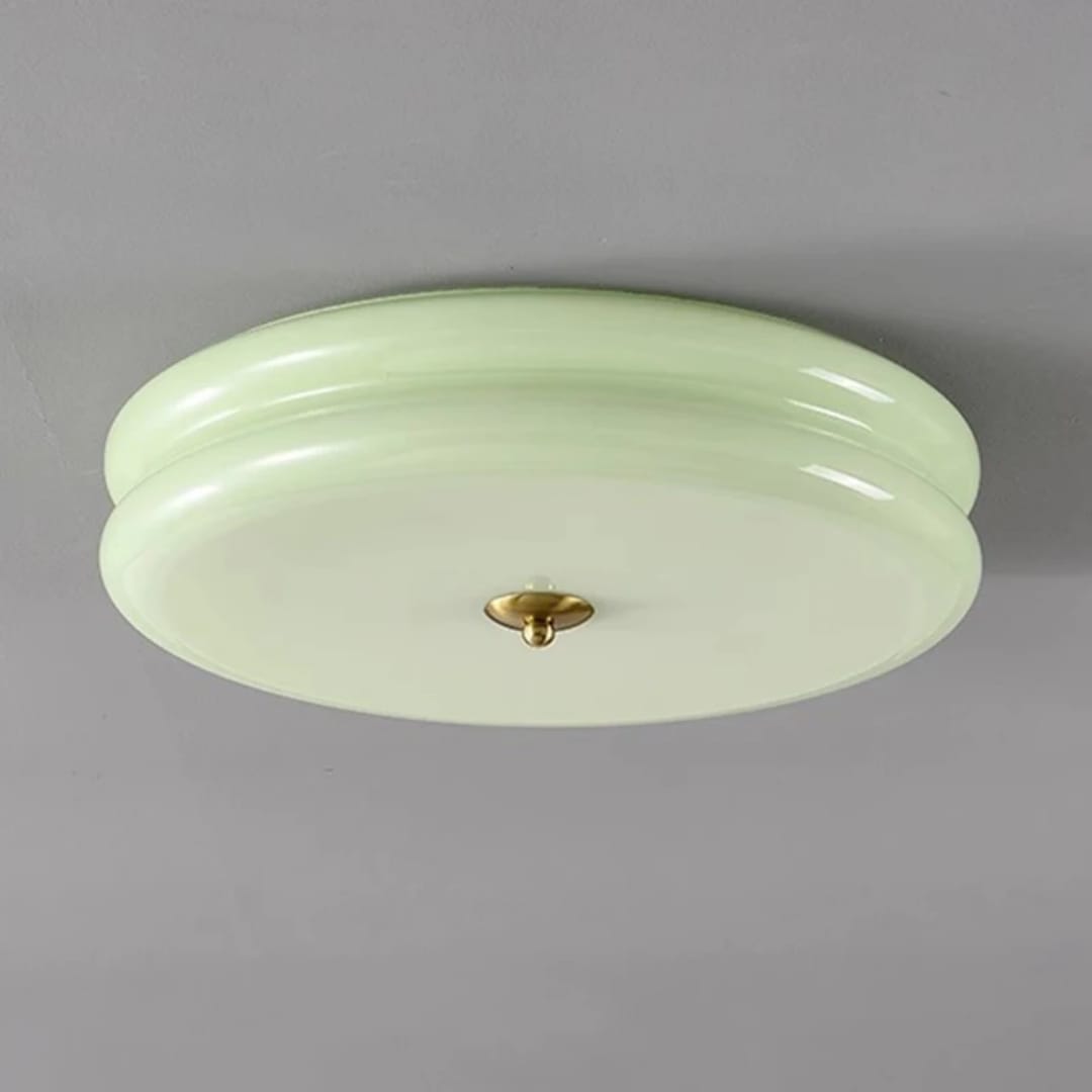 Celestia Opaline Bathroom Flush Mount Light