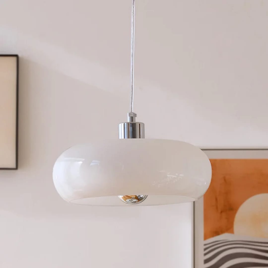 Opal Disc Pendant Light