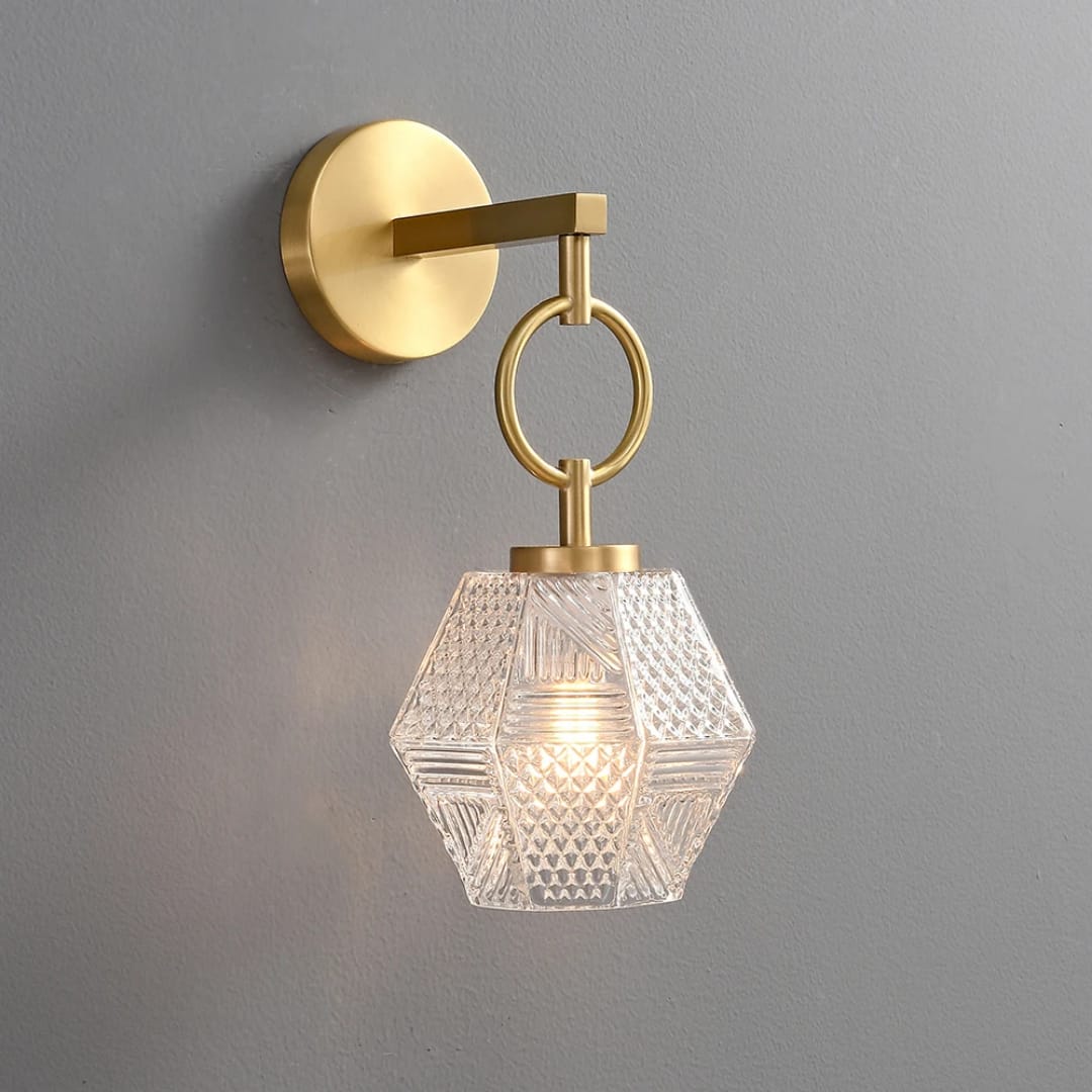 Crystal Geo Wall Light
