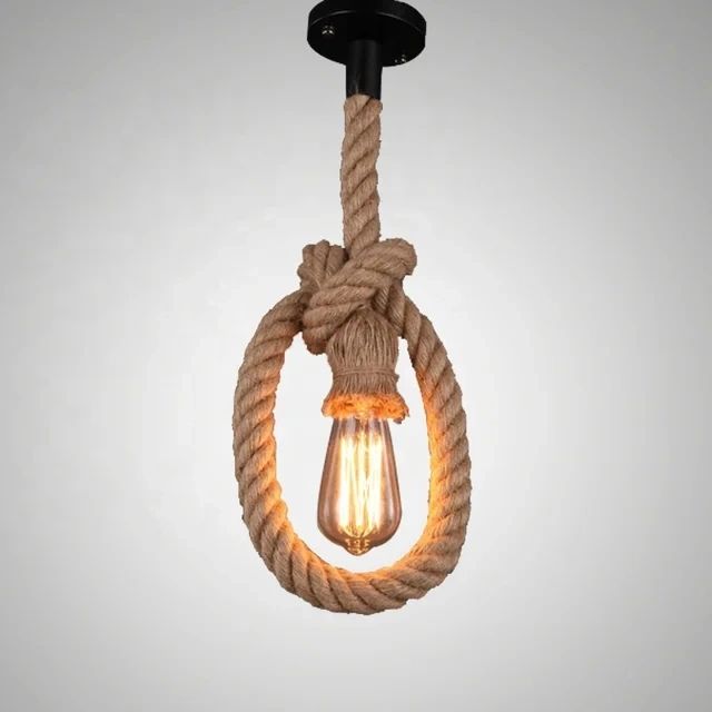 Hemp Rope Pendant Light